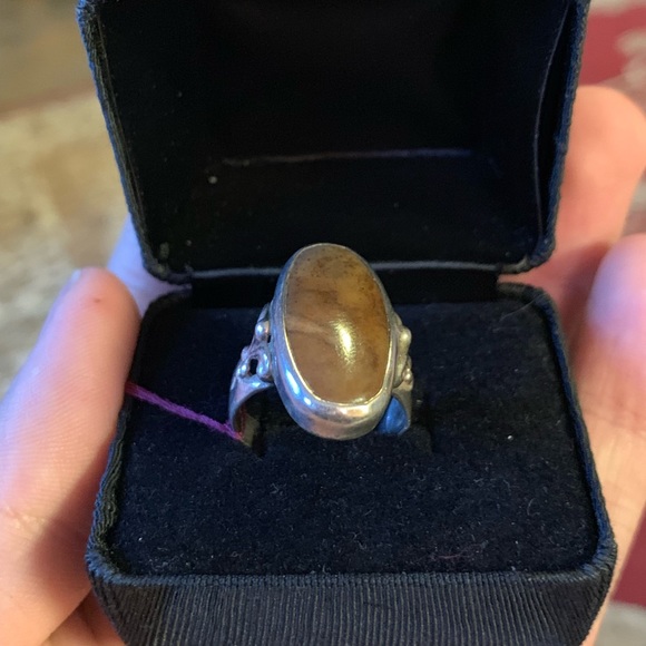 Sterling jasper ring - Picture 1 of 4